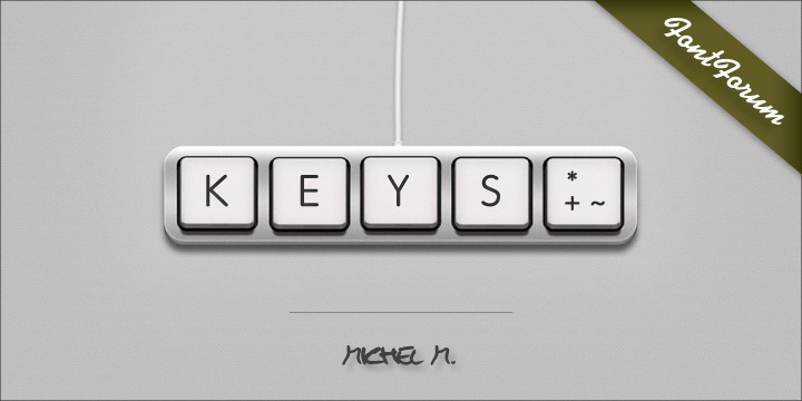 Schriftart Keys